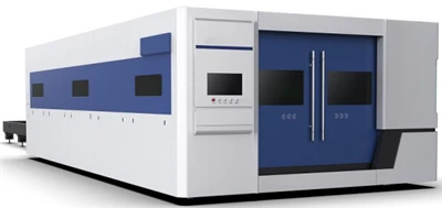 Nagy termelékenységű QY Laser 3000W 6000W G20 gyors szálas lézervágó gép csereasztallal
